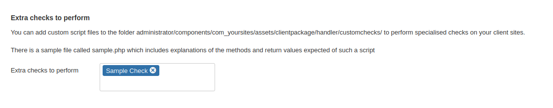 Custom script driven check
