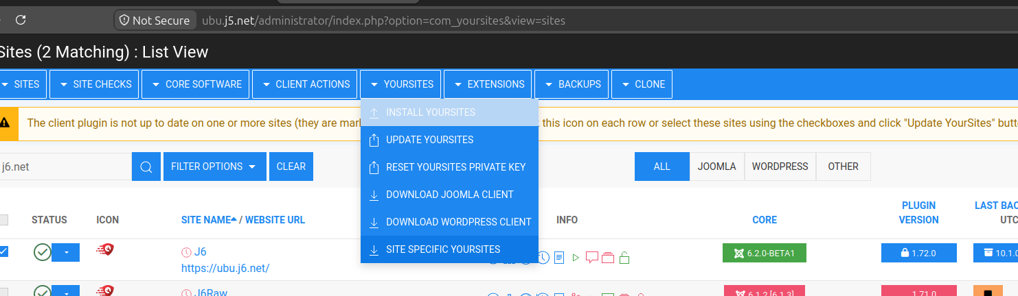 Site Specific YourSites
